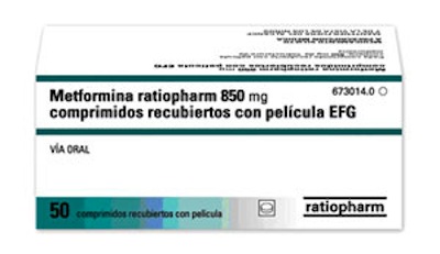 Metformina ratiopharm EFG